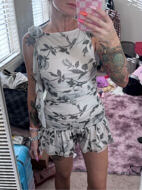Urban Outfitters Floral Mini Romper
